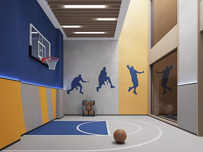 Wind Children's Basketball Hall 3d model