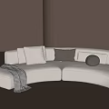 Modern Multiplayer Sofa 3d model