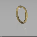 Golden Snake Shaped Ring With Detailed Head Design On Dark Background And Reflection