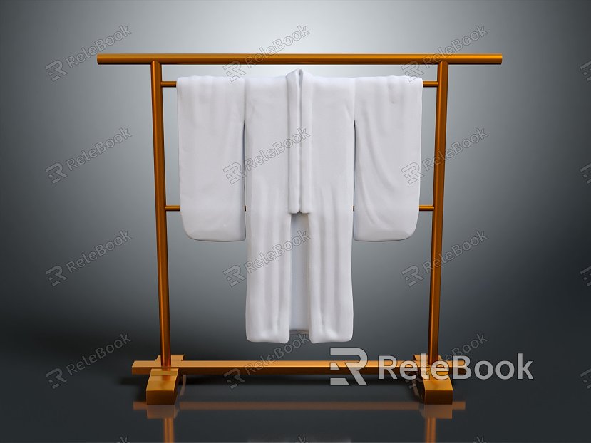 Japanese-style kimono Japanese clothing rack model