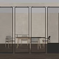 Modern Screen Partition Changhong Glass Partition Changhong Glass Screen Entrance Partition 3d model