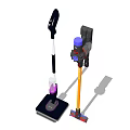 Modern Household Vacuum Cleaners With Upright And Handheld Designs For Home Cleaning