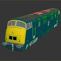 vintage train steam train train carriage locomotive head steam car carriage train modern vehicle 3d model