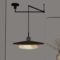 Contemporary Pendant Light With Brown Wooden Top Cream Lampshade And Metal Bracket In Modern Interior