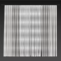 Elegant Gray Layered Curtains with Sheer Panels for Grid Window Indoor Decoration