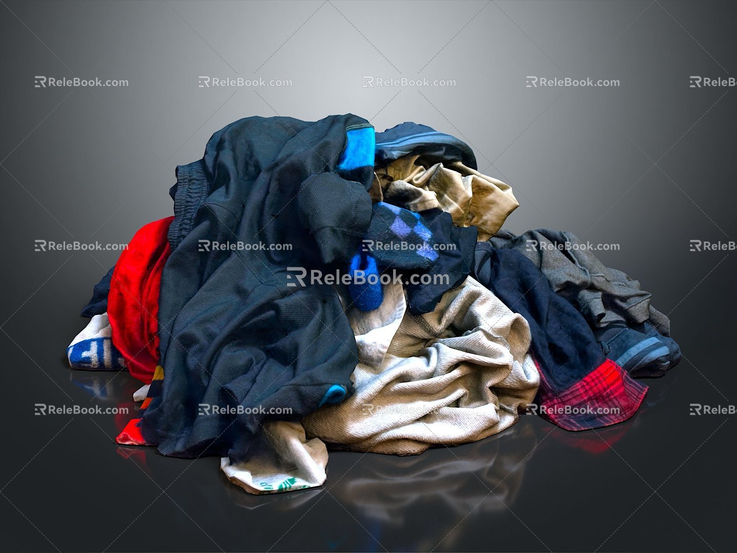 Clothing Realistic Model Cartoon Model 3d model