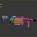Golden Toy Gun For Kids With Safe Plastic Material And Fun Design