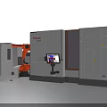 Industrial Equipment With Multiple Robotic Arms And Automated Machinery Systems