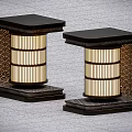 Lawn lamp garden lamp landscape lamp floor lamp moire lamp 3d model