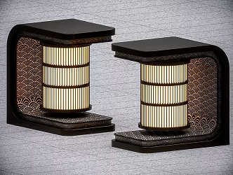 Lawn lamp garden lamp landscape lamp floor lamp moire lamp 3d model