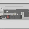 Modern Minimalist Open Concept Dining And Living Space With Integrated Kitchen And Stylish Pendant Light