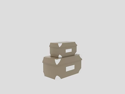 Modern box bookshelf art ornaments 3d model Modern box bookshelf art ornaments 3d model