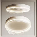 round ceiling lamp cream ceiling lamp 3d model