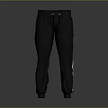 Dark Gray Drawstring Jogger Pants With Side Stripes And Elastic Waistband