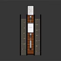 Modern Escalator Design With Wooden Steps Illuminated Lights And Display Panels