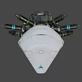 weapons sci-fi helmet 3d model