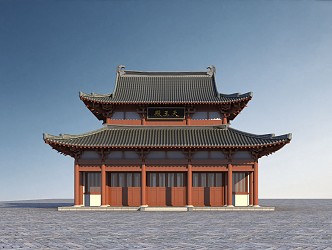 Chinese Style Temple Ancient Temple Planning Su Style Ancient Building Ming and Qing Dynasties Ancient Building 3d model