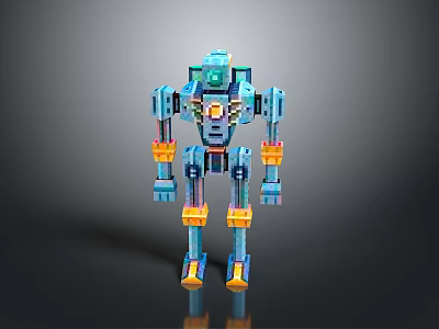 Pixel Robot Robot 3d model