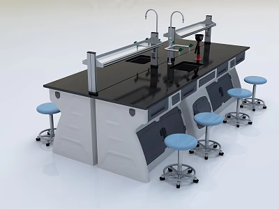 Modern Experiment Table Chemistry Test Table Physics Experiment Table Biology Experiment Table Biology 3d model