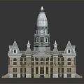 European-style Castle Palace Ancient Palace 3d model