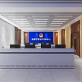 Modern Monitoring Room Intelligent Traffic Police Command and Dispatch Center 3d model