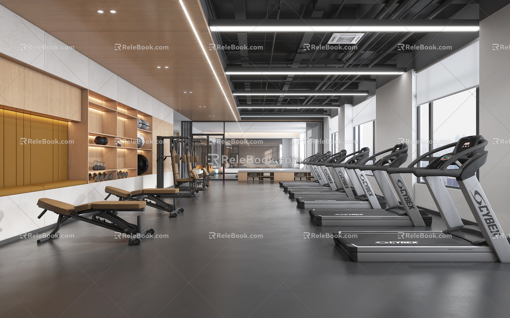 Modern Gym 3d model