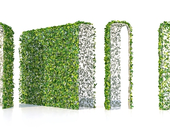 Plant Grass Wall Scene 3d model