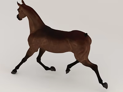 Brown Reptile Lizard Basking On Warm Rock In Desert Landscape 3d model