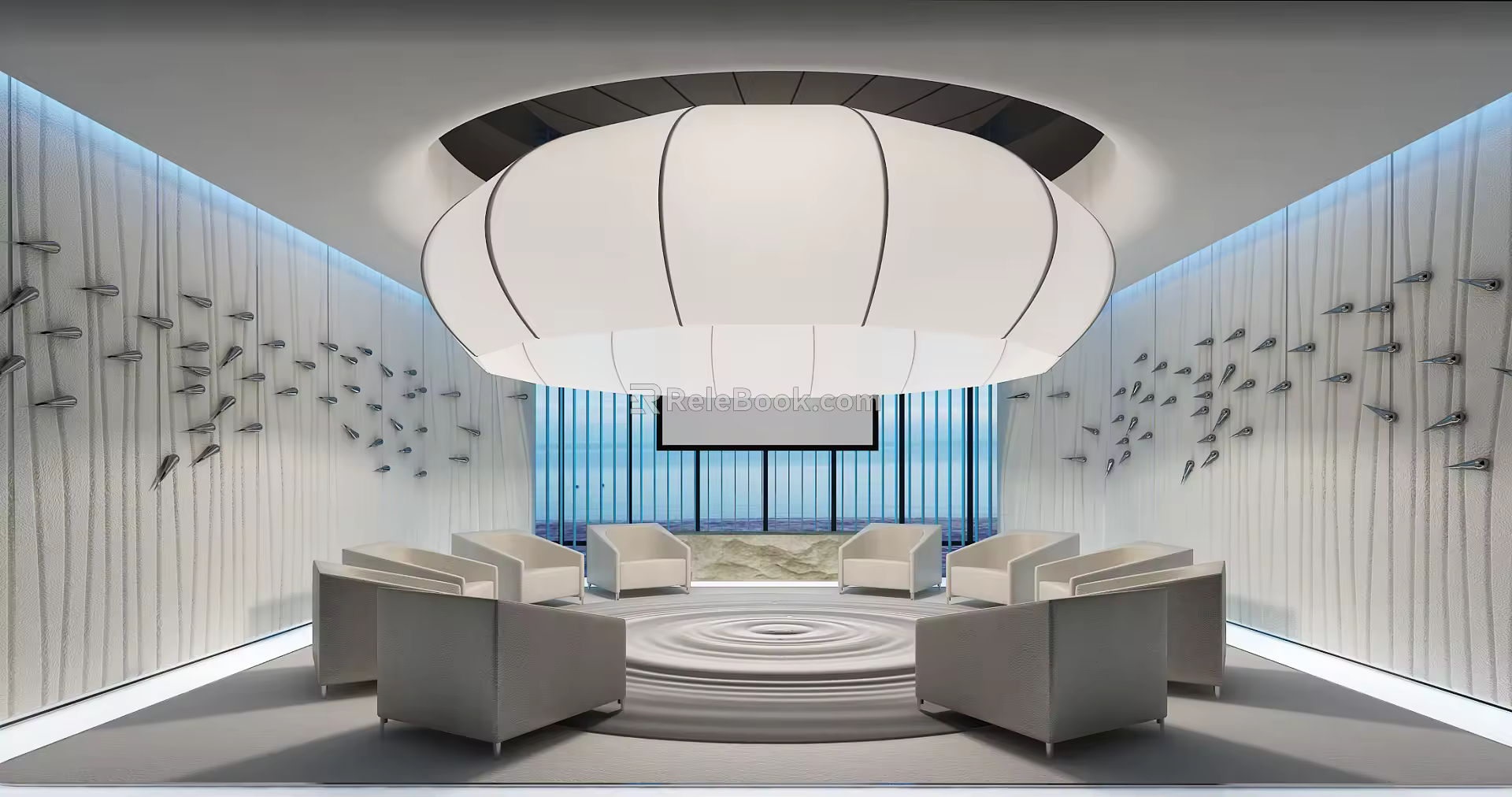 New Chinese Reception Room 3d model
