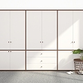 Modern Wardrobe Wardrobe Custom Coat Cabinet Wardrobe 3d model