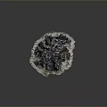 Natural Black Silver Crystal Mineral Stone Specimen With Shiny Surface And Geode Structure