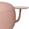 Code modern cotton stool with small 18 3d model
