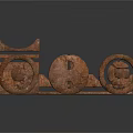 Rusty Metal Equipment Components Featuring Various Shapes Ring And Long Strip Parts