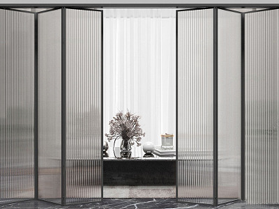 Modern folding door glass door model