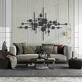 Modern Sofa Coffee Table Combination Simple Sofa Coffee Table Combination 3d model