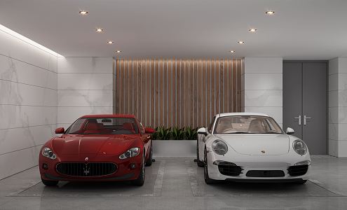 Modern Garage 3d model