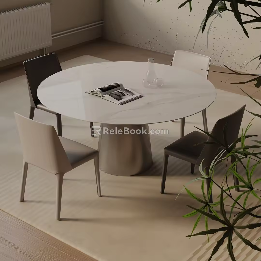 Modern table combination 3d model