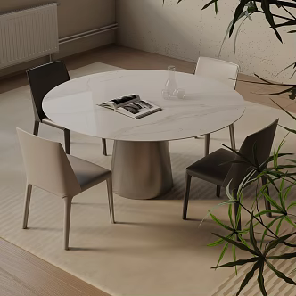 Modern table combination 3d model