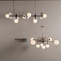 Spherical chandelier 3d model