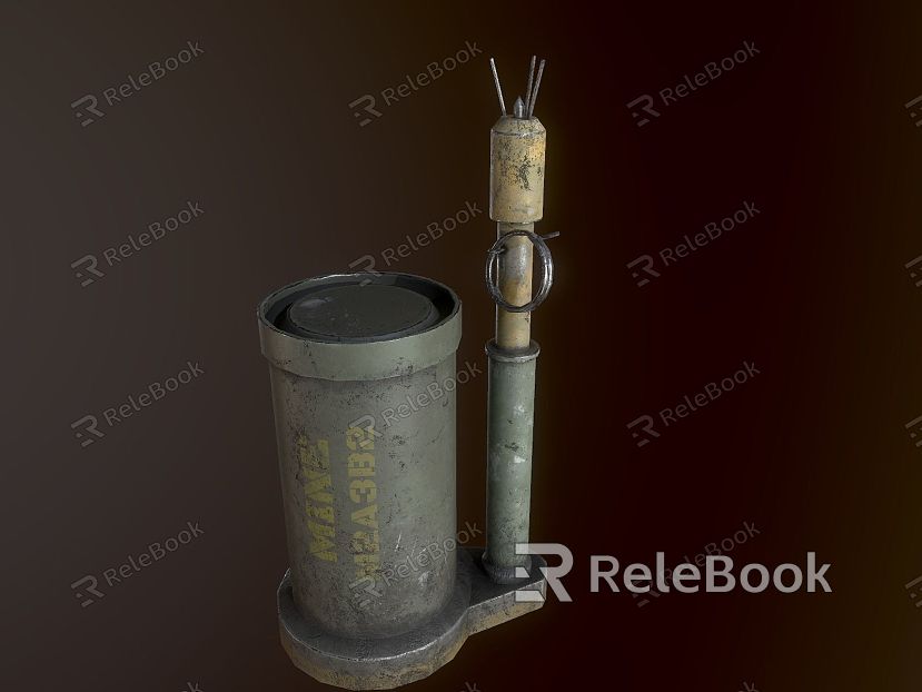 American World War II Grenade Realistic American Weapons Grenade Bomb World War II Equipment and Equipment model