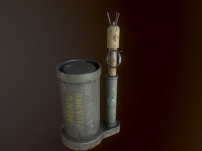 American World War II Grenade Realistic American Weapons Grenade Bomb World War II Equipment and Equipment model