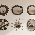 Various Designed Decorative Mirrors As Wall Decor For Home Interior