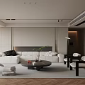 Modern Minimalist Restaurant Sofa Coffee Table Combination Island Table Dining Table and Chair Combination Sofa Background Wall Large Flat Guest Restaurant Single Leisure Chair 3d model