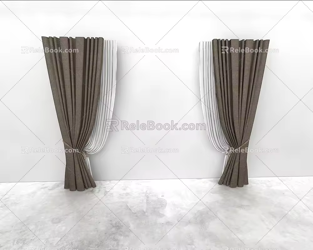 Curtains 3d model