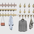 Various Wooden Wall Mounted Hooks Design For Hanging Clothes Bag And Towel