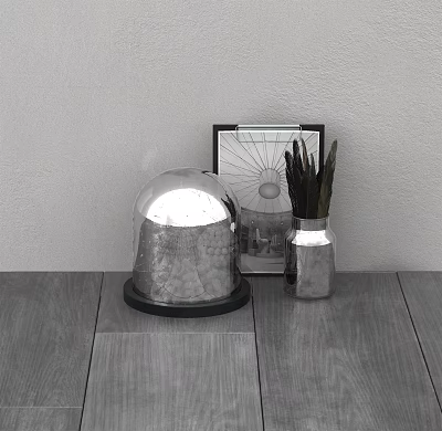 Modern decorations interior decorations 3d model