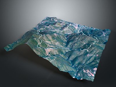 Geography, topography, mountain shape, ridge, ridge, valley, mountain range, canyon, geomorphology, mountain peak, mountain body 3d model