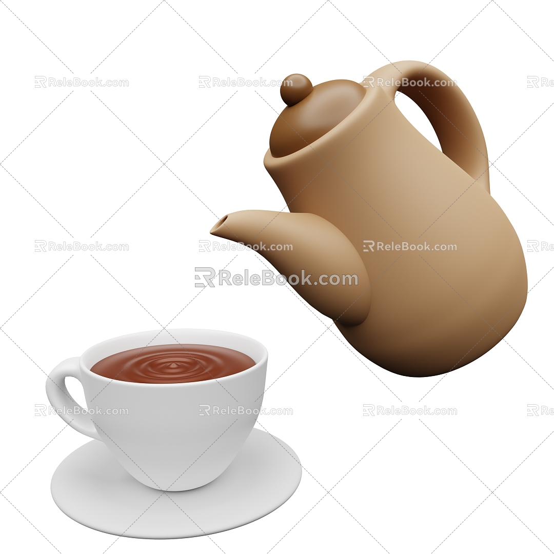 Modern Coffee Drink Coffee Drink Coffee Pot 3d model