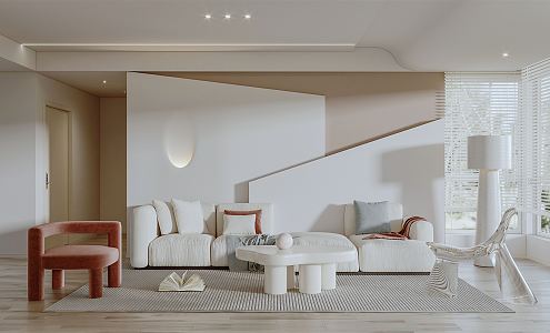 modern living room 3d model