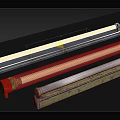 Modern Long Strip Lighting Fixtures With Wooden Base And White Tube